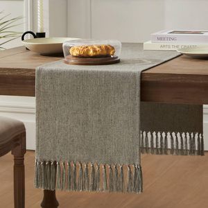 Contemporarychic linen table <b>runners</b> with stylish embroidery work enhancing dining table fashion forward interiors t - Product Image 4