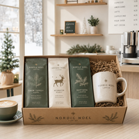 Coffret cadeau café AT PACK Black Friday, boîte à café personnalisée avec sachets de café, emballage haut de gamme pour la marque de torréfacteur de café