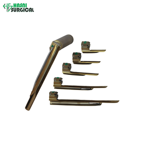 Set de Laringoscopio Manual de Fibra Óptica de Acero Inoxidable Premium, Color Dorado, Certificado CE, Instrumentos de Alta Calidad - Product Image 3