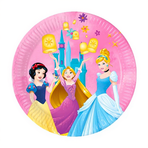 Platos Desechables de Papel con Diseño de Princesa, 23 cm, 6 Piezas, Vajilla para Fiestas Infantiles - Product Image 2