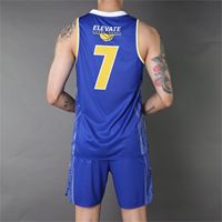 Seragam Jersey Basket Custom Print Depan untuk Dewasa Unisex 100% Poliester Bernapas Nyaman Tim Klub Dapat Disesuaikan
