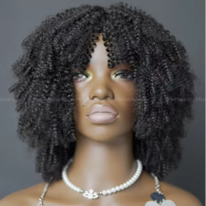 Cabello humano real de Vietnam Factory 8-32 pulgadas Remy Virgin Hair Spring Curly Lace Front Peluca con trama única de color natural - Product Image 1