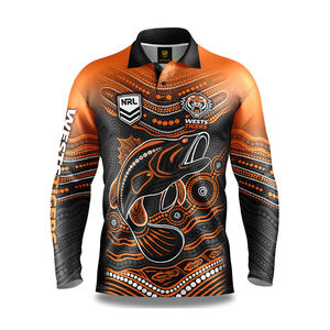 Camisas de poliéster/algodón cómodas de Jersey de pesca anti-UV de fábrica OEM de primera calidad con ajuste de gran tamaño - Product Image 2