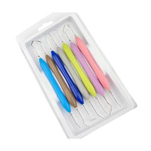 Dental Composite Filling Instruments Set 7pcs <b>Silicone</b> Handle Resin Spatula Plugger Restorative <b>Tools</b> for Aesthetic Dentistry - Product Image 2