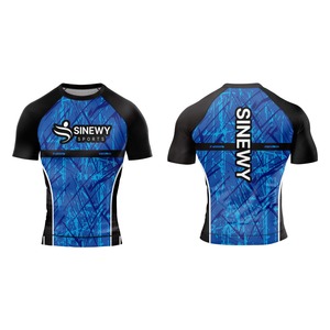 Camiseta de lucha libre elástica OEM de nuevo diseño con impresión personalizada Tela duradera y transpirable para hombres - Product Image 5