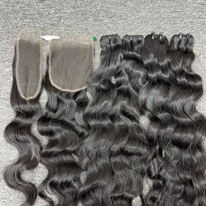 วิกผมคนแท้แบบมัดเป็นลอนธรรมชาติสีดำสำหรับ2024ผมแท้จากเวียดนาม - Product Image 5