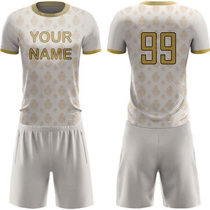 100% poliéster sublimación de secado rápido fútbol Jersey cintura elástica pantalones cortos conjunto desgaste profesional ropa de entrenamiento de fútbol - Product Image 4