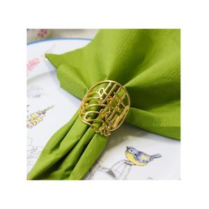 Rond de serviette de table design vintage Rond de serviette islamique Creative Quality Metal Material Rond de serviette Ramadan Accessoire de table - Product Image 1