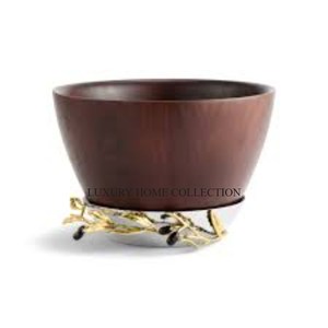 Bol en bois fabriqué à la main au design moderne, idéal avec poignée pour un usage quotidien ou comme pièce de déclaration dans votre décoration intérieure - Product Image 6