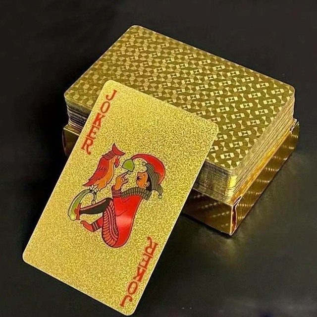Wholesale Products Custom Board Games with Plastic Tabletop Waterproof Poker Cards Gold Paper Components Chinese Vendors