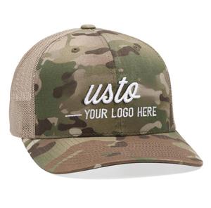 Vente en gros casquette de baseball sport 6 panneaux en coton camouflage maille logo brodé personnalisé style structuré coton fournisseur du Vietnam - Product Image 2