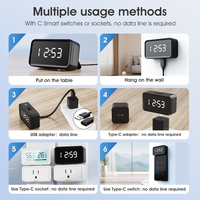 Control Remoto Inteligente Tuya WiFi IR RF433 con Temporizador para Aire Acondicionado, TV y DVD, Compatible con Alexa/Asistente de Google