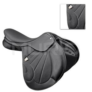 Selle de dressage anglais de haute qualité en cuir noir selle d'endurance de cheval occidental produits de course de chevaux anglais d'Inde - Product Image 4