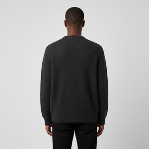 Suéter de Punto de Mohair Esponjoso, Cuello Redondo, Corte Holgado, de Primera Calidad, Hecho a Medida, Suéter Moderno - Product Image 2