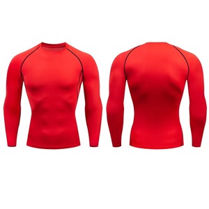 Trendy Flexwear MMA Rashguard Unisex Full Sleeve Quick Dry Breathable 220g Heat-Transfer Printed Front Logo Athletic - Product Image 2