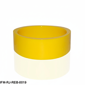 Brazalete de Resina Amarillo de Moda, Brazalete Monocromático Atrevido Hecho a Mano, Joyería Vibrante para Regalo de Mujer - Product Image 1