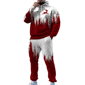 <b>Polyester</b> Warm tracksuits Autumn Winter Pullover Unisex Hoodie Sweatpants <b>Jogger</b> Sets 2-Piece Merry with Plus Size In 2026 - Product Image 1