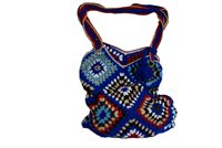 Sacs en crochet marocains faits à la main, dentelle en coton, styles de fleurs artificielles, kits de broderie au point de croix DIY, artisanat textile