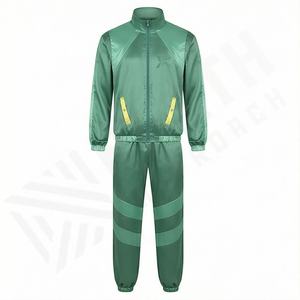 Conjunto Deportivo Personalizado con Logotipo para Hombre, Chaqueta Cortavientos y Pantalones Jogger Transpirables, Conjunto Cómodo de Dos Piezas para Hombre y Mujer - Product Image 1