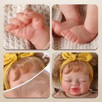 Poupée Reborn Bébé Maeve de Babeside, 17 pouces, petite fille, poupée Reborn, membres en vinyle, corps en tissu doux