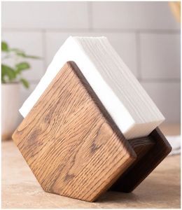 Moderno y Lujoso Porta Servilletas de Madera Hecho a Mano para Hogares, Cocinas, Cafeterías, Mesas de Comedor, Decoración de Bodas y Juego con Logotipo Personalizado - Product Image 2