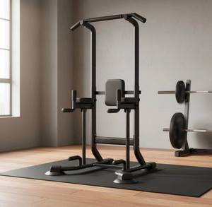 Estación de Dominadas Ajustable de Acero para Gimnasio en Casa, Equipo de Ejercicio Integral de Calistenia con Soporte para Piernas, Unisex, China - Product Image 1