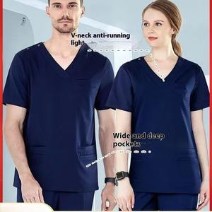 Diseño Color personalizado cómodo mujeres hombres Hospital enfermeras conjunto Jogger estilo médico enfermería Scrub uniformes conjunto - Product Image 6