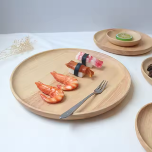 Crescent Crafts Offre Spéciale Plaque de qualité alimentaire écologique personnalisable en bois de caoutchouc de couleur naturelle en 5 tailles différentes - Product Image 3