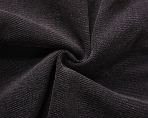 Veste en jean d'hiver de haute qualité avec broderie noire délavée à l'acide pour hommes - Product Image 5