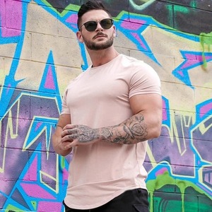 Camisetas para hombre Camiseta personalizada con cuello redondo para hombre Camisetas deportivas de algodón 250 Gsm - Product Image 4