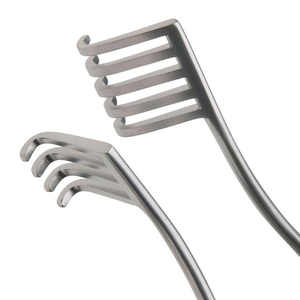 Rétracteurs auto-retenus, rétracteur pointu et arrondi, 5 cm, 2x3 pointes, acier inoxydable, rétracteur auto-retenus par Endochoice - Product Image 4