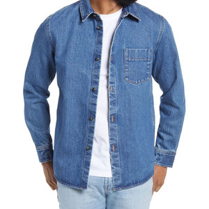 Fabrication en usine Nouvelle arrivée Veste en jean pour homme à manches longues Veste en jean pour homme sur mesure en gros - Product Image 1