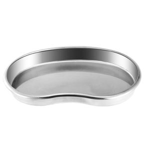 Juego de Instrumentos Médicos Profesionales, Bandeja Manual Reutilizable de Acero Inoxidable Curvada en Forma de Riñón - Product Image 3