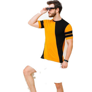 Vente en gros de t-shirts à col rond personnalisés pour hommes tissu de bonne qualité avec prix d'impression de mode - Product Image 5