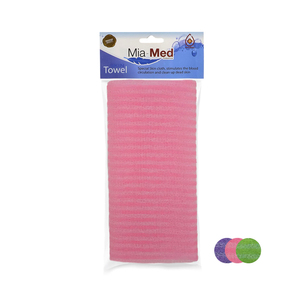 Mia MED น้ำยาทำความสะอาดผิวกายญี่ปุ่นแบบยาวไนลอนโพลีเอสเตอร์อาบน้ำใยบวบแปรงอาบน้ำสะดวกฟองน้ำขัดตัวอาบน้ำง่าย - Product Image 6