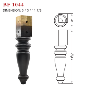 Solid Wood Traditional Turned Sofa Legs Premium Quality Durable Furniture Legs for Sofa Chair Bed <b>Cabinet</b> Living Room Bedroom - Product Image 6