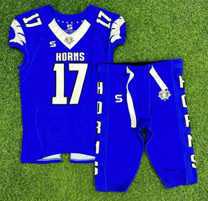 Venta al por mayor ciudad cosida nombre Número americano poliéster transpirable corto práctica fútbol Jersey hombres Marina EE. UU. equipo uniforme - Product Image 2