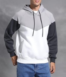 Pull à capuche surdimensionné conçu sur mesure pour hommes hiver chaud coton polaire avec poche kangourou et épaule tombante - Product Image 4