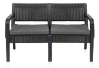 Ensemble de canapés de jardin d'extérieur de style moderne avec table basse, meubles en rotin pour patio ou jardin, pour utilisation dans le salon