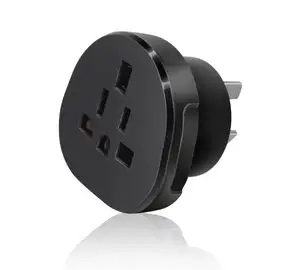 Universal 3Pin AU NZ Netz stecker adapter 3-poliger Neuseeland Australien Reisest ecker US/UK/EU zu AU/NZ Stecker konverter SCHWARZ