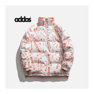 Chaqueta acolchada de estilo callejero personalizable para hombre al por mayor, chaqueta de burbuja de invierno con bolsillo impreso OEM con logotipo personalizado - Product Image 4