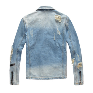 Best Selling Low Price Vintage Winter Men's <b>Denim</b> <b>Jackets</b> 100% Cotton Casual Wear Wholesale High Quality OEM Service - Product Image 2
