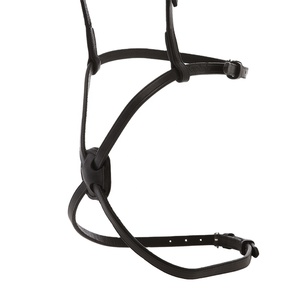 Vente chaude de haute qualité Grackle pur cuir muserolle Durable élégant vêtements de sport occidentaux pour les courses de chevaux couture fantaisie - Product Image 2