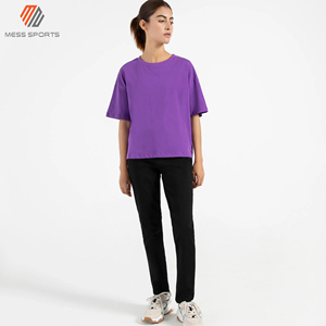 T-shirt à col rond pour femmes, manches courtes, coloré, décontracté, de haute qualité, toutes tailles disponibles - Product Image 4