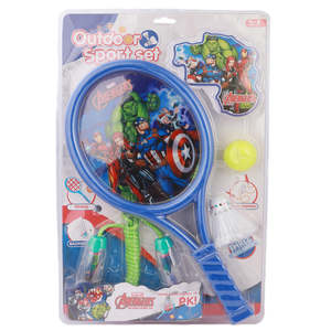 ชุดไม้แร็กเก็ตและเชือกกระโดด 3 in 1 - สีฟ้า - Product Image 1