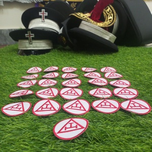 Arche royale maçonnique brodée coudre le fer sur l'insigne de patch - Product Image 2