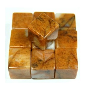 Cube d'aventurine jaune Cube de pierres précieuses Géométrie sacrée Pierre de cristal Reiki Guérison Propriétés géométriques métaphysiques Grossiste - Product Image 6