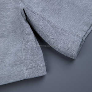 Shorts en molleton unisexe à cordon de serrage personnalisés de haute qualité, logo personnalisé, décontractés, shorts de jogging, shorts en molleton uni, 100% coton, pour hommes - Product Image 4