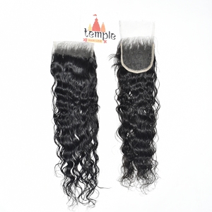 Extensions de cheveux humains 100% naturels vietnamiens, couleur naturelle, double trame, traitement ondulé, non traités, lots de machines, 4*4 HD Closure - Product Image 3