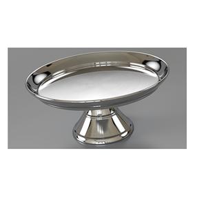 Soporte de pastel de metal con cristales colgantes Forma redonda Soporte de pastel de diseñador decorativo Calidad premium de la India - Product Image 2